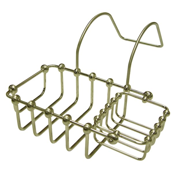 7" Swivel Soap and Sponge Holder, Brushed Nickel
